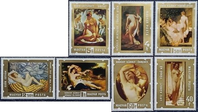 Ungaria 1974 - picturi nuduri, serie neuzata foto