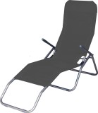 Sezlong pliabil Jamaica gri &icirc;nchis, confortabil, 140x60x96 cm