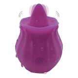 Stimulator clitoris ARMONY FIG, cu funcție de simulare sex oral, 10 funcții de vibrație, &icirc;n formă de smochină, culoarea mov