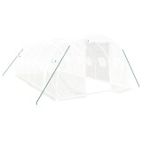 Cumpara ieftin Sera cu cadru din otel, alb, 18 m&sup2;, 6x3x2 m