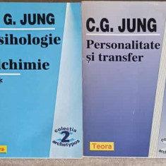 LOT 4 CARTI C.G. JUNG: PSIHOLOGIE SI ALCHIMIE VOL.1-2. PERSONALITATE SI TRANSFER. IMAGINEA OMULUI SI IMAGINEA LU