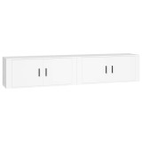 Cumpara ieftin Dulapuri TV montate pe perete, 2 buc., alb, 100x34,5x40 cm