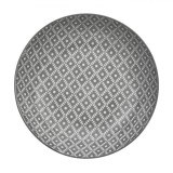 Farfurie Supă, Model Gri, Porțelan, Alb, Diametru 20cm, Capacitate 0,75L, Oem
