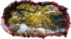 Autocolant decorativ, Gaura in perete, Multicolor, 85 cm, 523STC-1, animale si pasari, Oem