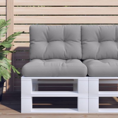 vidaXL Perne pentru paleți, 2 buc., gri, material textil foto