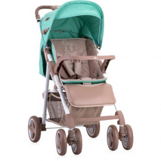 Carucior Aero 2 in 1 cu Cos Auto Inclus Beige &amp;amp; Green Dots foto