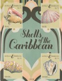 Antigua si Barbuda 2011 - Fauna , Scoici , Serie 4 valori , dantelate , MNH , Mi. 4918-4921 Kb