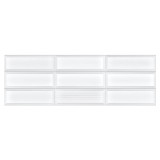 Faianta decor baie / bucatarie Jazz Blanco, 25 x 75 cm, lucioasa, alba