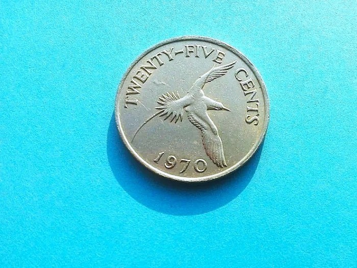 25 Cents 1970-Bermuda-XF++