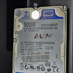 HARD WD SCORPIO BLUE 500 GB /SATA / PENTRU LEPTOP /ARE 100 % VIATA SI 64 ZILE !