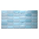 Panou decorativ, PVC, model caramida 3D, albastru, 96x48.5 cm GartenVIP DiyLine, Artool