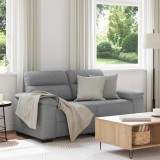 Gossi canapea cu 2 locuri, tesatura gri deschis, 120 cm