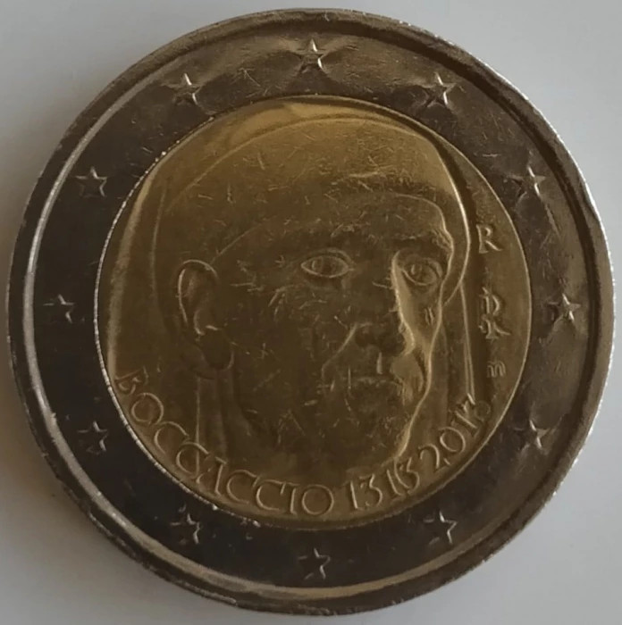 Moneda Italia - 2 Euro 2013 - Boccaccio