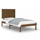 Cumpara ieftin Cadru de pat, maro miere, 100x200 cm, lemn masiv de pin