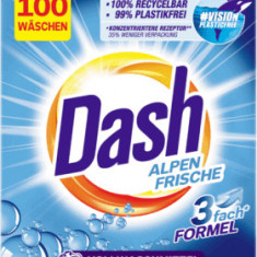 Dash Detergent rufe pudră Alpen Frische 100 spălări, 6 Kg