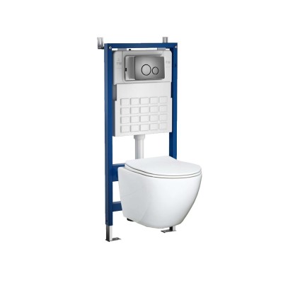 Set rezervor WC montat pe perete Roya Delos WH 81GRE foto
