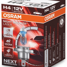 Bec Osram H4 P43T 12V 60/55W Night Breaker Laser Next Generation +150% 64193NL