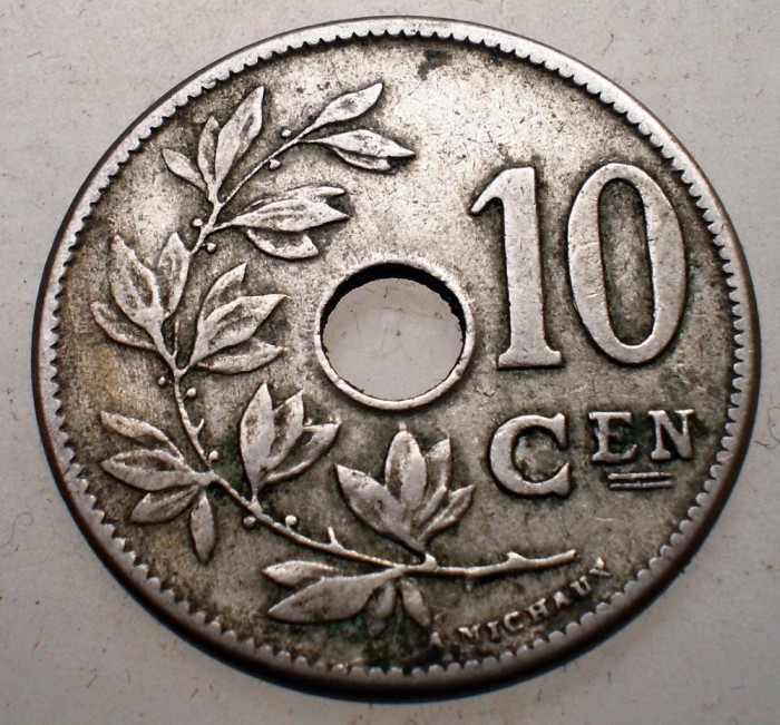 7.483 BELGIA 10 CENTIMES 1905 BELGIE