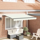 vidaXL Cortina Retractabilă Crem 300 x 200 cm țesătură 3329486
