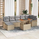 Cumpara ieftin Set de canapele pentru grădină 8 pcs Bej Rattan poli
