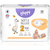 BELLA Baby Happy Soft&amp;Delicate Size 2 Mini scutece de unică folosință 3-6 kg 38 buc