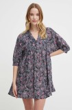 Pepe Jeans rochie DARCY culoarea gri, mini, evazată, PL953488