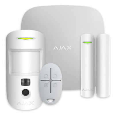 Sistem de alarma AJAX Wireless cu detector pir cu camera si detector magnetic pentru usi si ferestre foto