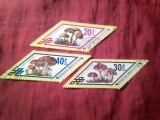 Serie mica Mongolia 1978 - Ciuperci , 3 valori stampilate