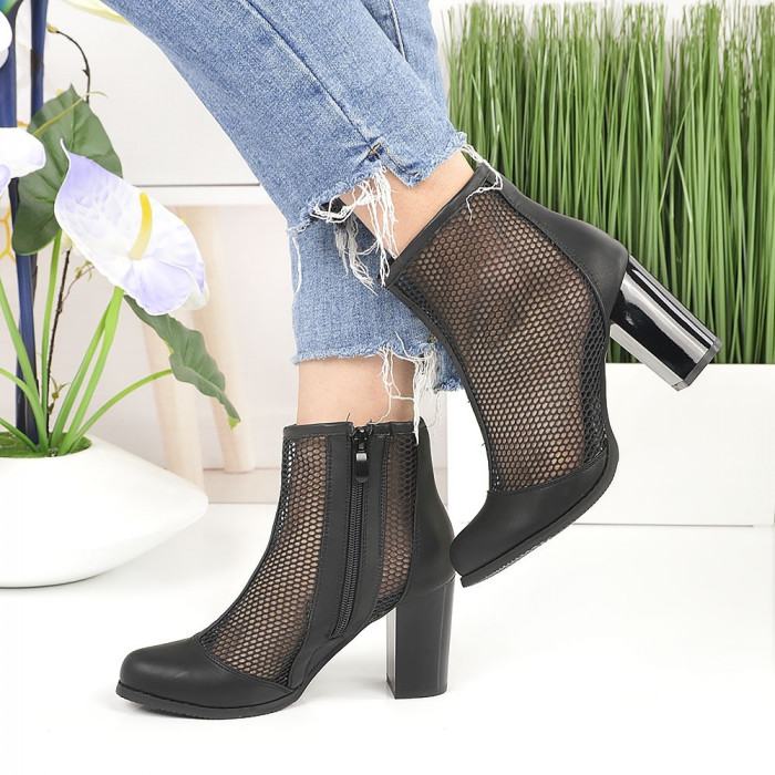 Botine De Dama Anemona Negre