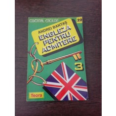 Engleza pentru admitere - Andrei Bantas