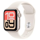 Apple Watch SE (2025), GPS + Cellular, Carcasa Starlight Aluminium 40mm, Starlight Sport Band - S/M