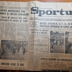 ziarul sportul 3 noiembrie 1971-rapid bucuresti,UTA arad,steaua,dinamo,cupa UEFA