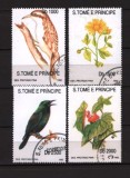 SAO TOME E PRINCIPE 1992 - FAUNA SI FLORA. SERIE STAMPILATA, K132, Stampilat