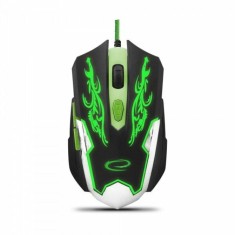 Mouse Optic Gaming Esperanza Cyborg EGM405 2400dpi 1.5m Usb Negru/Verde