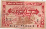ALGERIA 50 Centimes 1944 second edition aF