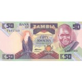 50 KWACHA 1987(1988) ZAMBIA UNC