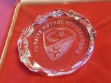 Placheta cristal - fotbal - FEDERATIA de FOTBAL din TURCIA