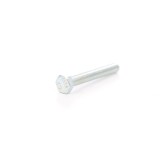 Surub cu cap hexagonal, filetat complet, otel, zincat alb, M4 x 30 mm