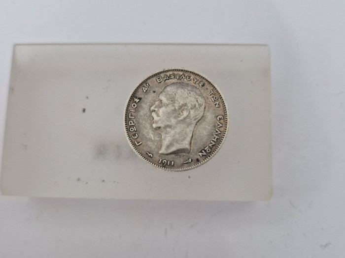 Grecia 2 Drachme 1911 Argint