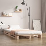 Cumpara ieftin Pat din paleți, 90x200 cm, lemn masiv de pin