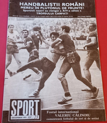 Revista SPORT nr.23/decembrie 1973 (Petrolul Ploiesti;Sportul Studentesc) foto