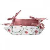 Cumpara ieftin Cos paine bumbac alb rosu Fragi 35 cm x 35 cm x 8 h