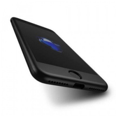 Husa FullBody MyStyle IPAKY Originala Black pentru Apple iPhone 8 acoperire completa 360 grade cu folie de protectie gratis foto