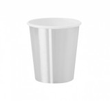 Set 10 pahare din carton natural, 200 ml, culoare argintie