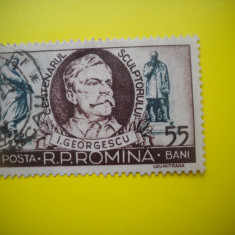 HOPCT LOT NR 301 CENTENARUL I GEORGESCU 1956-1 TIMBRE VECHI-STAMPILAT ROMANIA