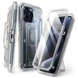Husa iPhone 15 Pro Supcase Unicorn Beetle Pro, transparenta