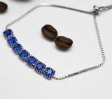 Bratara Din Argint Cu Elemente Zirconii Blue- ARG393H, Argintboutique