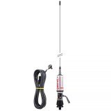 Antena CB LEMM TURBO IMPERO, alb, lungime 200 cm, castig 7dB, 26.5-28Mhz, 2500W, cablu RG58 4m, fabricata in Italia PNI-AT-661