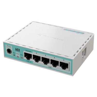 Router hEX, 5 porturi Gigabit, USB, PoE IN - MikroTik E50UG SafetyGuard Surveillance foto
