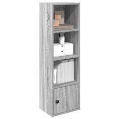 Gossi biblioteca, gri sonoma, 31x24x102 cm, lemn prelucrat